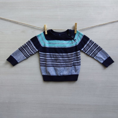 CHALECO BABY VARIOUS SHADES OF BLUE T.12 MESES