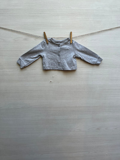 CHALECO BABY BASIC GRIS T.6 MESES