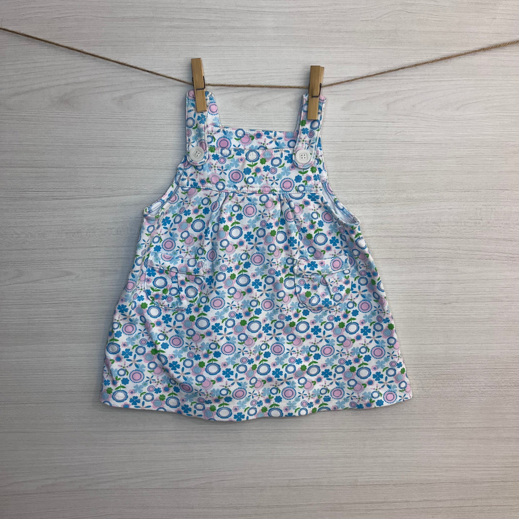 VESTIDO BABY POINTS AND FLOWERS T.12 MESES