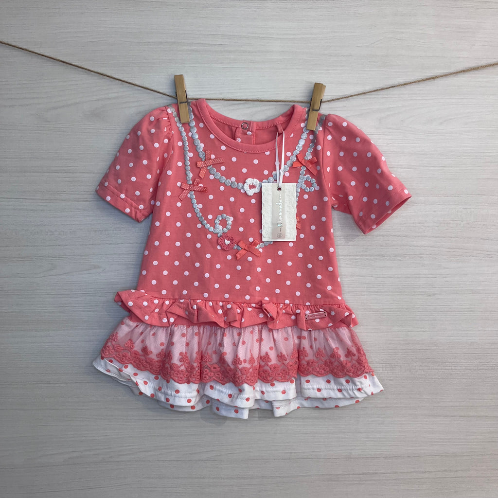 VESTIDO BABY PINK LAYERS T.12 MESES