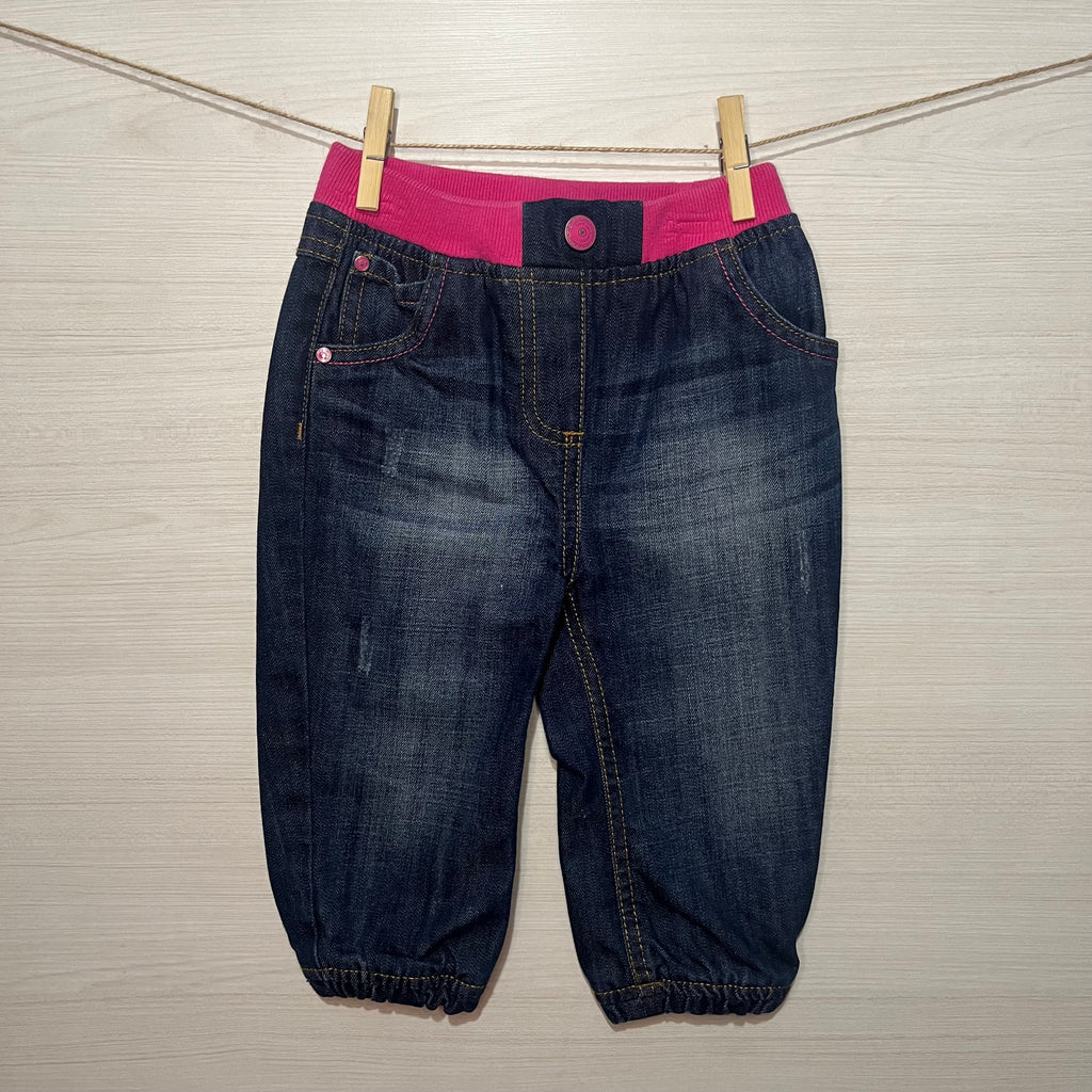 JEANS BABY JEGGIN BLUE AND PINK T.18 MESES