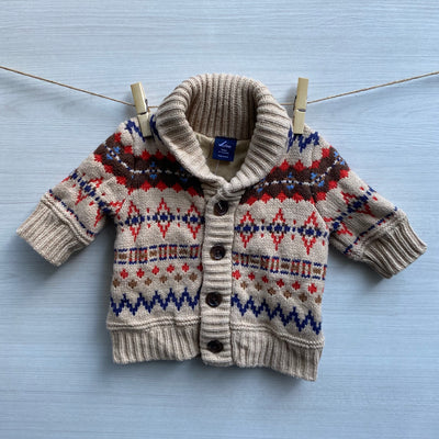 CHALECO BABY GAP COLOR PATTERNS T.3 MESES