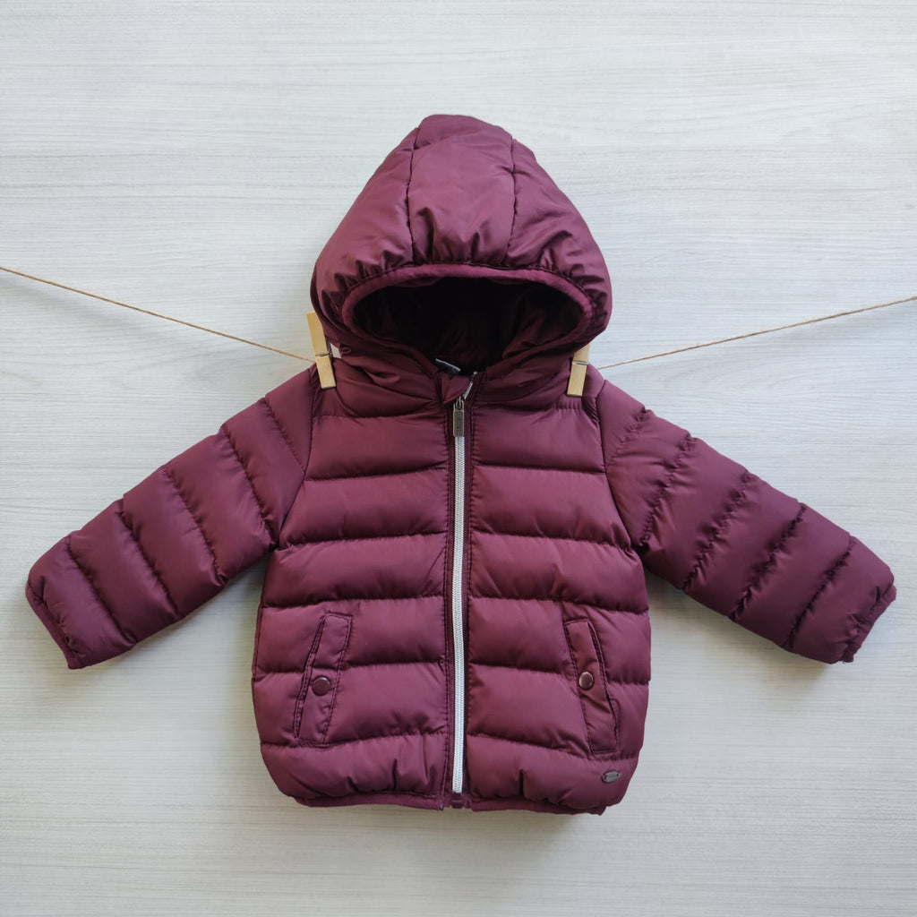 PARKA BABY RED WINE T.6 MESES