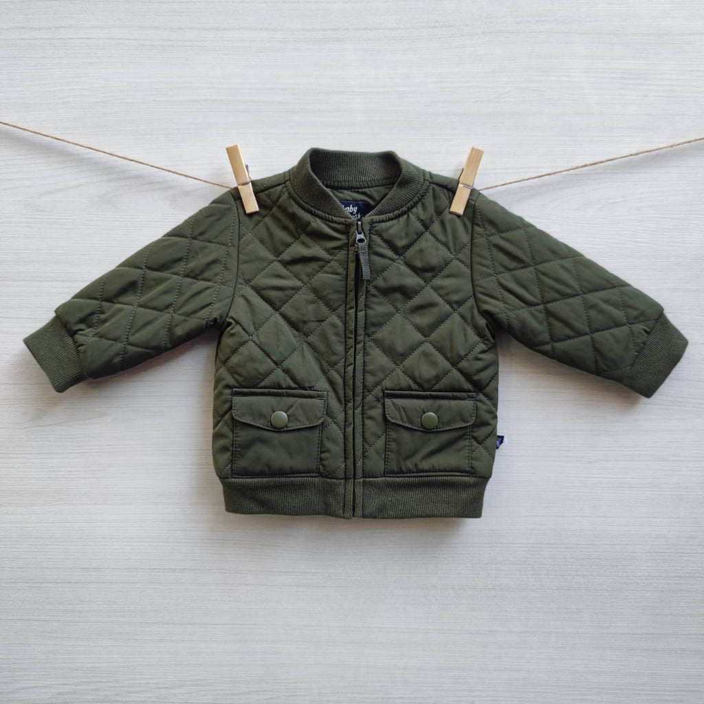 PARKA BABY OLIVE GREEN T.6 MESES