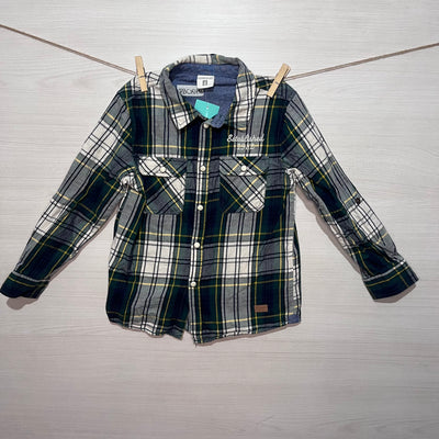 CAMISA KIDS CUADRILLE GREEN AND WHITE T.6 AÑOS
