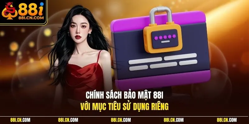 Chính sách bảo mật 88I với mục tiêu sử dụng riêng