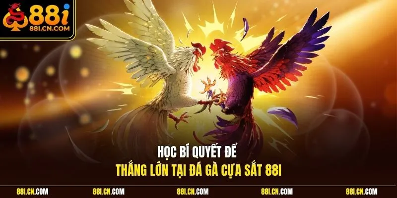 Học bí quyết để thắng lớn tại đá gà cựa sắt 88I